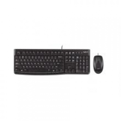 罗技（Logitech）MK120有线USB键盘鼠标套装 家用办公电脑笔记本通用键鼠套件 黑色